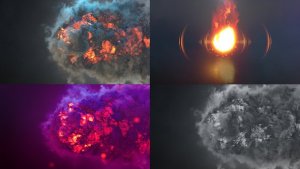 Videohive Fire Blast Logo Intro Logo Stings template preview