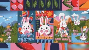 Videohive Happy Easter Stories Pack Easter template preview