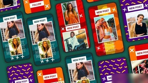 Videohive Instagram Story Design Frame After Effects Template Elements template preview