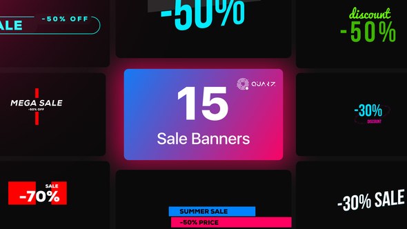 Videohive Sale Banners Vol. 01 Titles template preview