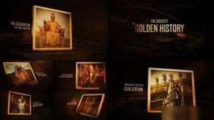 Videohive The Golden History Openers template preview