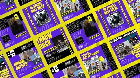 Videohive Hosea Hypebeast Posts Product Promo template preview