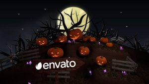 Videohive Halloween Pumpkin Lantern Farm Logo Stings template preview