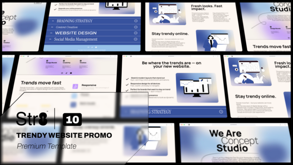 Videohive Trendy Website Promo 60293612 Product Promo template preview