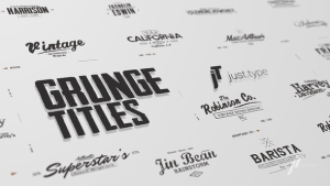 Videohive Just Type | Grunge Titles Titles template preview