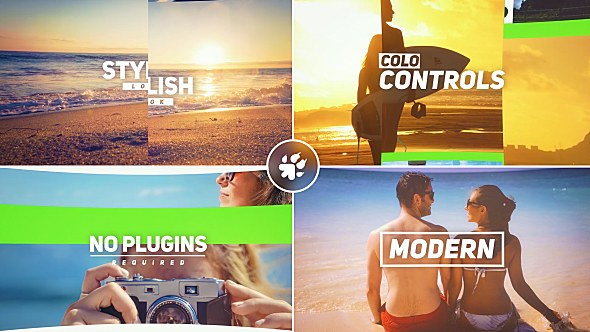 Simple Opener Video Displays template preview