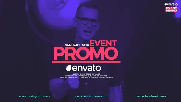 Event Promo Video Displays template preview