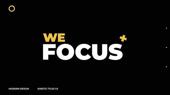 Videohive Kinetic Titles 4.0 | After Effects Titles template preview