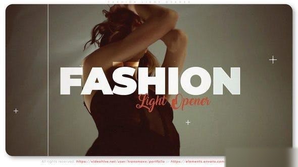 Videohive Fashion Light Opener Openers template preview