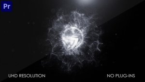 Particle Explosion Intro Premiere Pro template preview