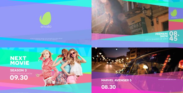 Colorfull Broadcast Pack Video Displays template preview