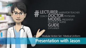 Presentation With Jason: Medical Uniform Video Displays template preview