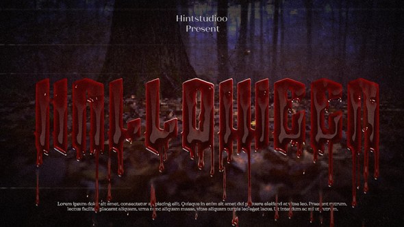 Videohive Blood Text Animation Titles template preview
