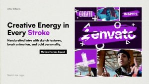 Videohive Sketch Ink Logo Logo Stings template preview