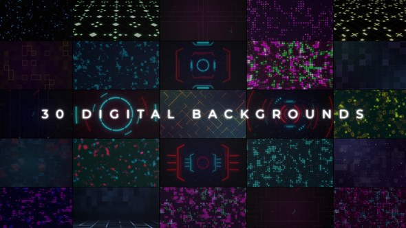 Videohive Digital Backgrounds Elements template preview
