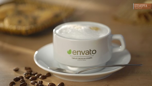 Videohive Coffee Cappuccino Mockup Logo Opener Product Promo template preview
