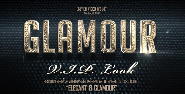 Elegant And Glamour Titles Video Displays template preview