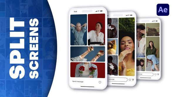 Videohive Dynamic Vertical Transitions Elements template preview