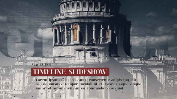 Videohive Timeline Slideshow 25420269 Video Displays template preview