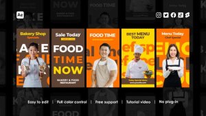 Videohive Bakery Instagram Reels Product Promo template preview