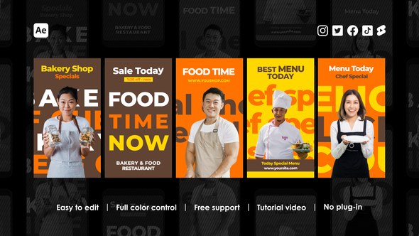 Videohive Bakery Instagram Reels Product Promo template preview