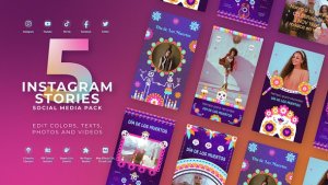 Videohive Mexican Festival Promo Reel Video Displays template preview
