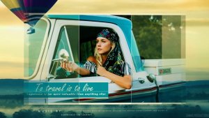 Traveler Diary Video Displays template preview