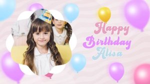 Videohive Happy Birthday Alisa Postel Color Design Openers template preview