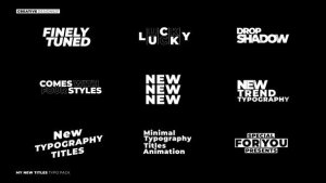 Videohive Glitch Typography Titles | AE Titles template preview