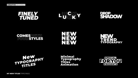 Videohive Glitch Typography Titles | AE Titles template preview