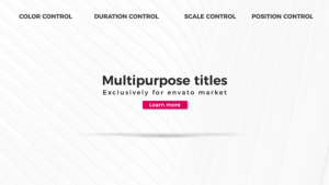 Motion Titles Video Displays template preview