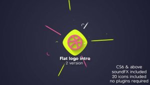 Videohive Flat logo intro 20655869 Logo Stings template preview