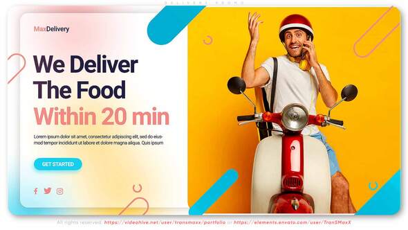 Videohive Logistic Delivery Service Promo Product Promo template preview