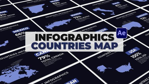 Videohive Infographics Countries Infographics template preview