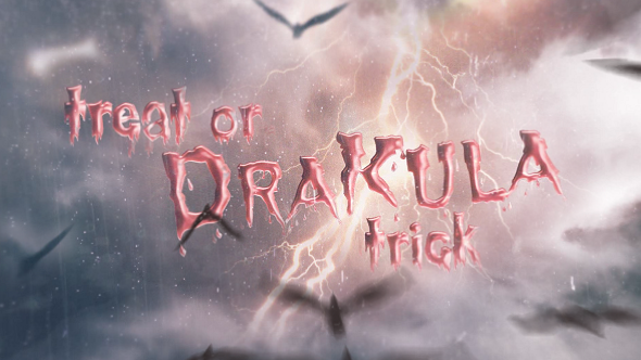 Cinematic Horror Titles Video Displays template preview