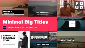 Videohive Minimal Big Titles Titles template preview