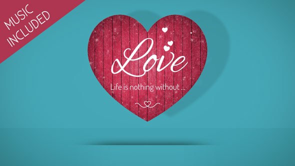 Videohive Valentine Hearts Openers template preview