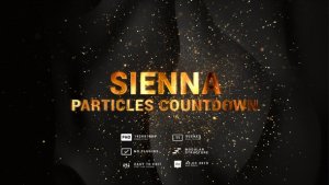 Videohive Sienna Particles Countdown 3in1 Backgrounds Elements template preview