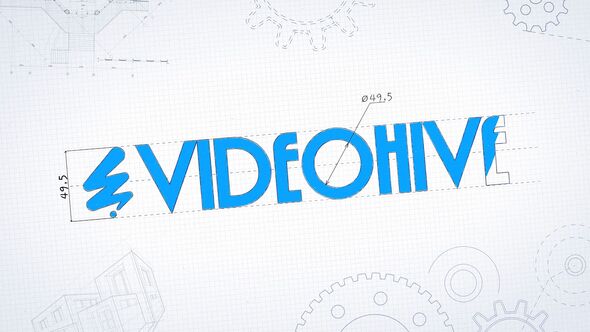 Videohive Architectural Or Engineer Text Logo Stings template preview