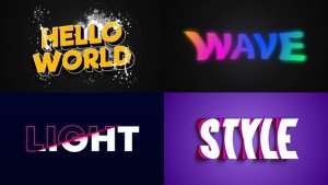 Videohive Text Effect - Artistic Style 03 Titles template preview