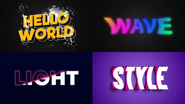 Videohive Text Effect - Artistic Style 03 Titles template preview