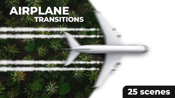 Videohive Ultimate Airplane Transitions Pack Elements template preview