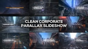 Videohive Clean Corporate Parallax Slideshow Video Displays template preview