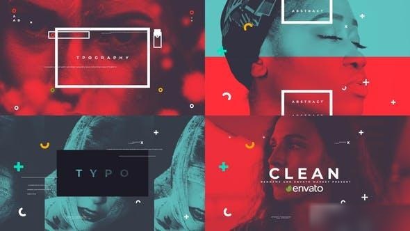 Videohive Clean Typo Opener Openers template preview