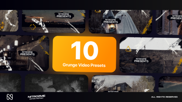 Videohive Grunge Typography Vol. 01 Titles template preview
