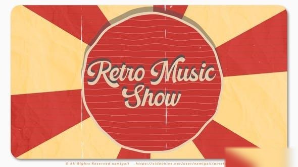 Videohive Retro Music Show Openers template preview