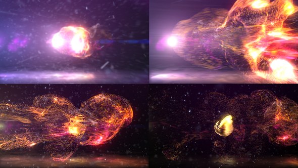Videohive Dynamic Particles Logo Reveal Logo Stings template preview