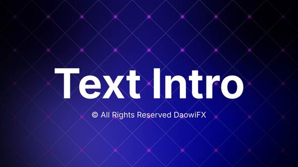 Videohive AI Text Intro 59504795 Titles template preview