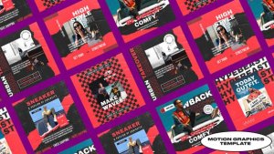 Dawn Streetwear Post | Mogrt Premiere Pro template preview