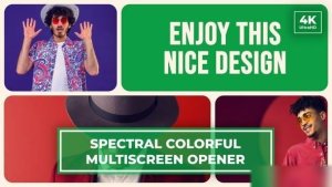 Videohive Multiscreen Slideshow | Split Screen Opener | Minimalistic Openers template preview